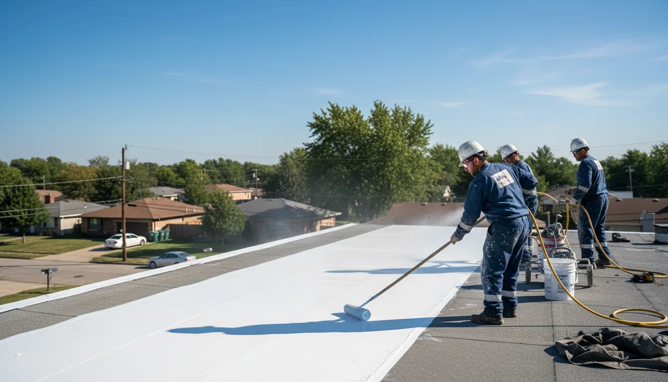 Commercial roof coating in Fillmore, IL near me